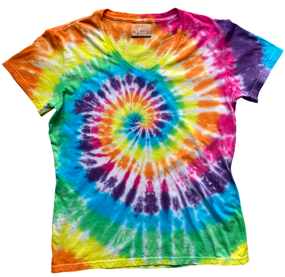 Classic Spiral Tie Dye T-Shirt, Custom, Adult, Youth, Unisex, XS, S, M, L, XL, 2XL, 3XL, 4XL, 5XL, Dyed in the UK, Gift, Handmade to order