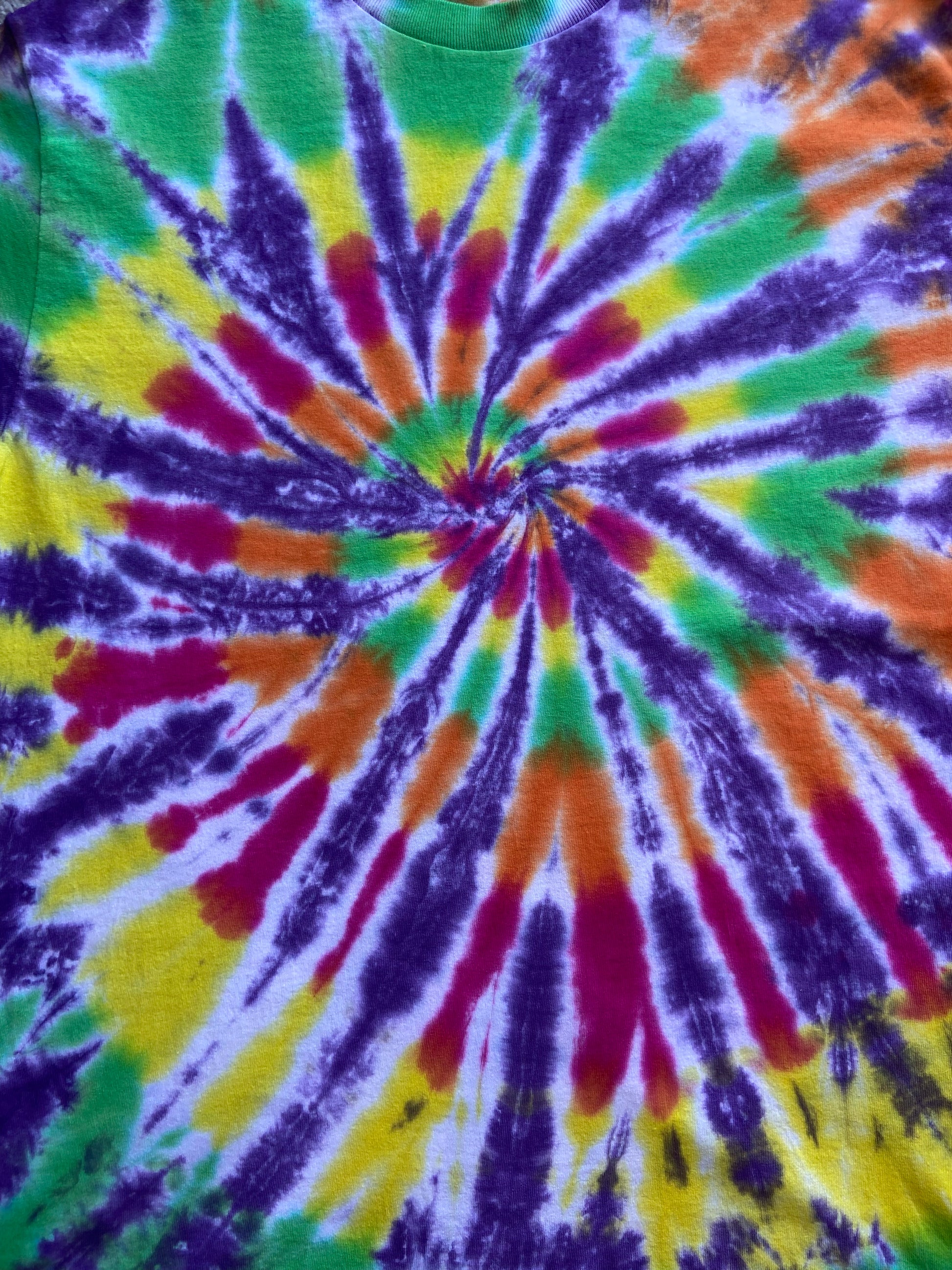 The Clown Spiral Tie Dye T-Shirt, Adult, Youth, Unisex, XS, S, M, L, XL, 2XL, 3XL, 4XL, 5XL, Dyed in the UK, Gift
