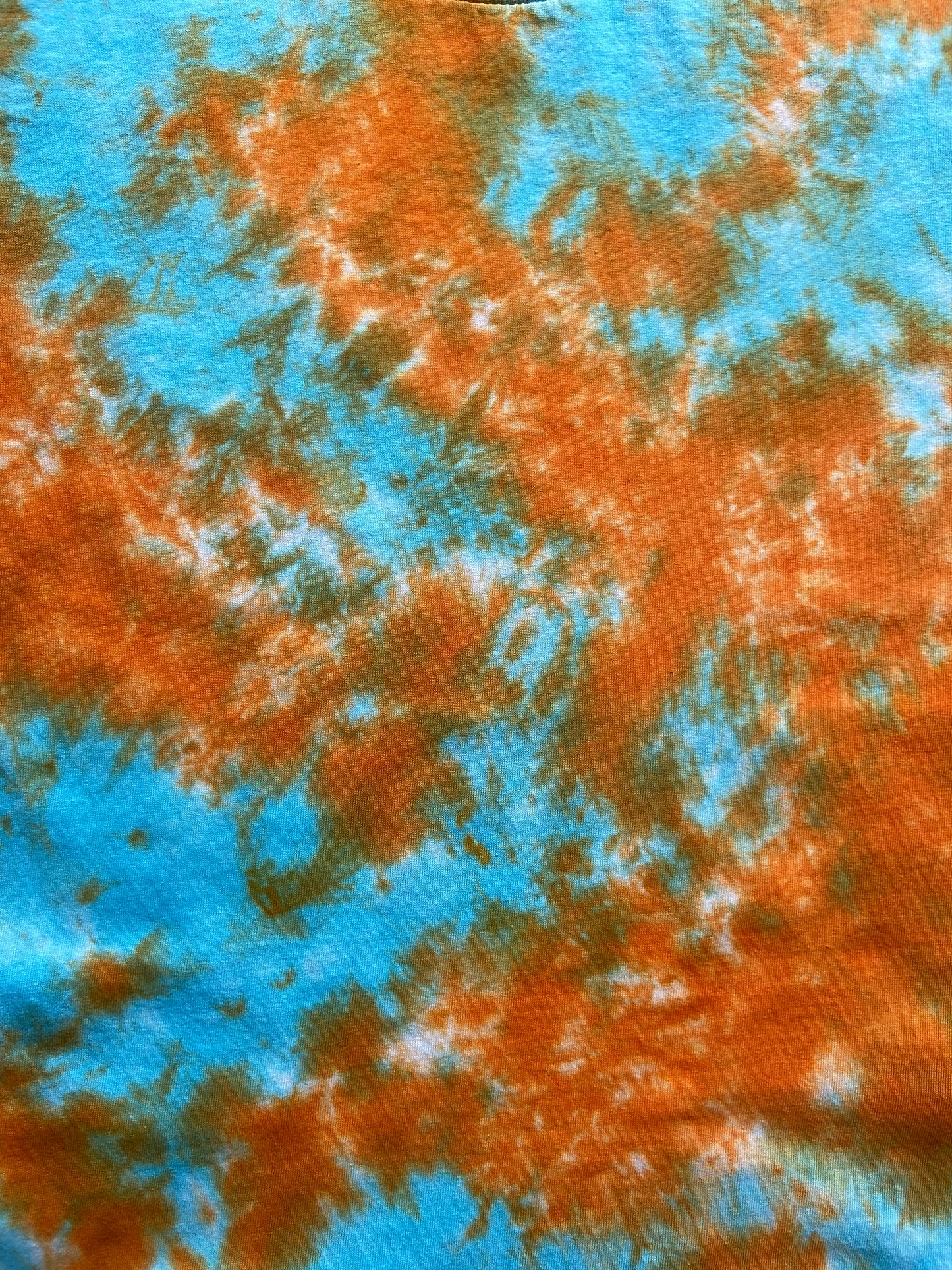 Ocean Flames Scrunch Tie Dye T-Shirt, Adult, Youth, Unisex, XS, S, M, L, XL, 2XL, 3XL, 4XL, 5XL, Dyed in the UK, Gift, Handmade to order