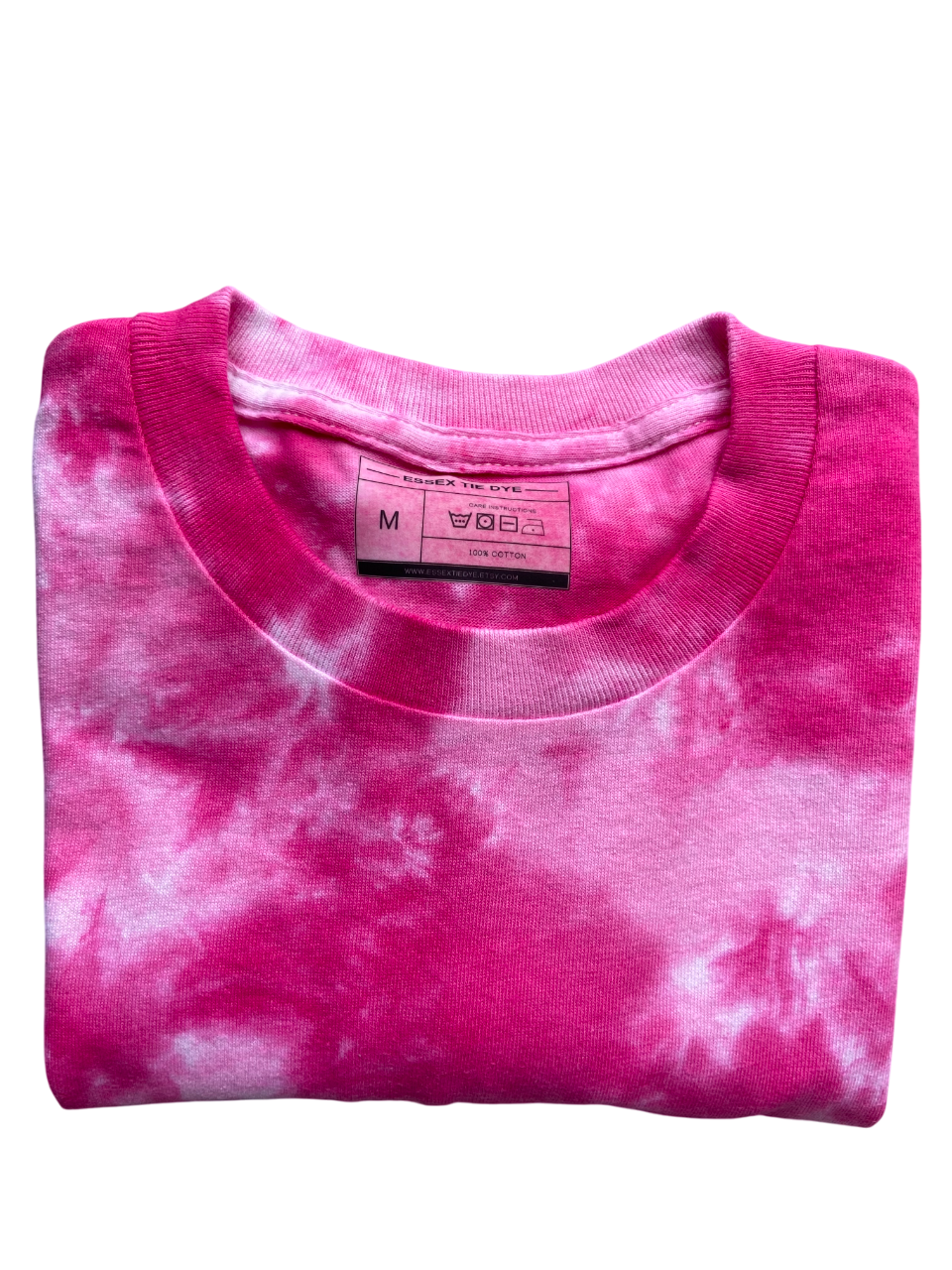 Perfect Pink Scrunch Tie Dye T-Shirt, Adult, Youth, Unisex, XS, S, M, L, XL, 2XL, 3XL, 4XL, 5XL, Dyed in the UK, Gift, Handmade to order