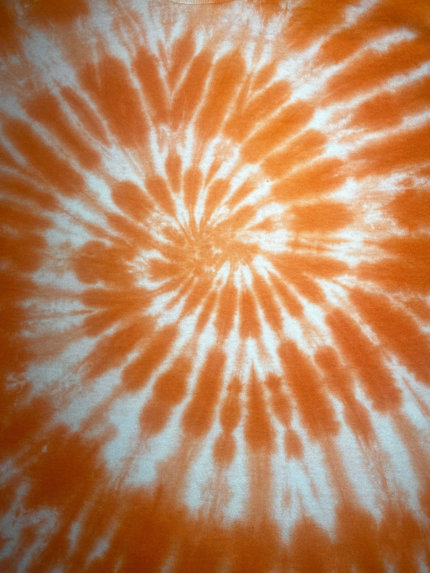 Deep Orange 2 Tone Spiral Tie Dye T-Shirt, Adult, Youth, Unisex XS, S, M, L, XL, 2XL, 3XL, 4XL, 5XL, Dyed in the UK, Gift