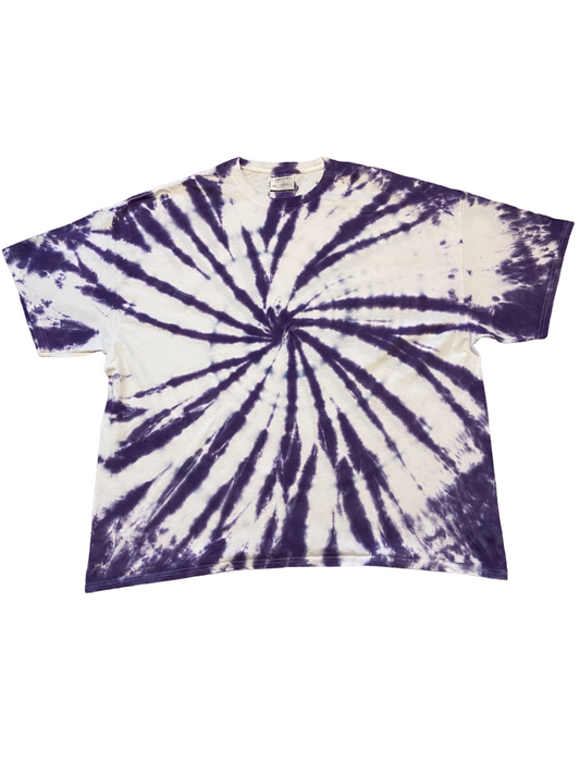 Deep Purple Swirl Tie Dye T-Shirt, Adult, Youth, Unisex, XS, S, M, L, XL, 2XL, 3XL, 4XL, 5XL, Dyed in the UK, Gift